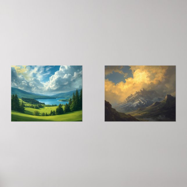 CATSKILLS MOUNTAIN EPIC VIEWS poster Wall Art Sets (Front)