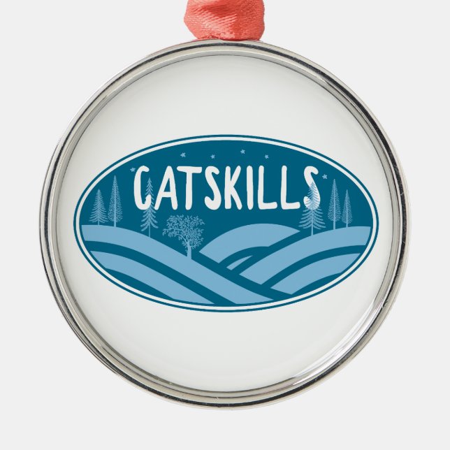 Catskills New York Outdoors Metal Ornament (Front)