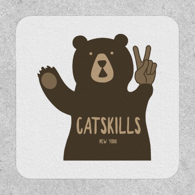 Catskills New York Peace Bear Patch (Front)