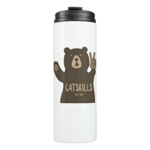 Catskills New York Peace Bear Thermal Tumbler