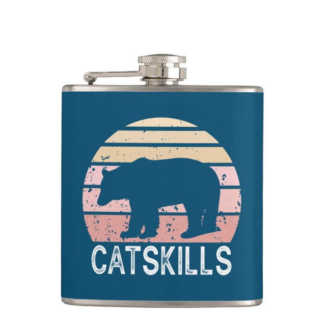 Catskills Retro Bear Flask (Front)