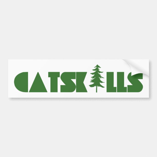 Catskills Tree Bumper Sticker (Front)