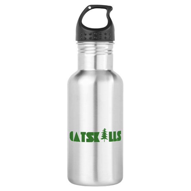 Catskills Tree Stainless Steel Water Bottle (Front)