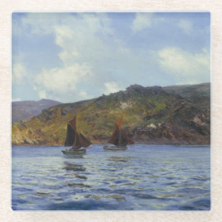 Catspaws off the Land (by Henry Moore) Glass Coaster
