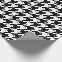 Wavy Retro 1970s Aesthetic Checker Pattern Wrapping Paper