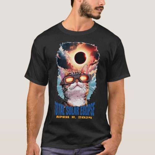 CatsTotal Solar Eclipse 2024 T_Shirt