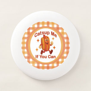 Catsup Me If You Can Funny Hot Dog – Ketchup Pun Wham-O Frisbee