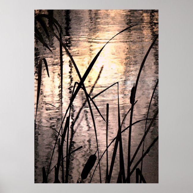 Cattails at Sunset