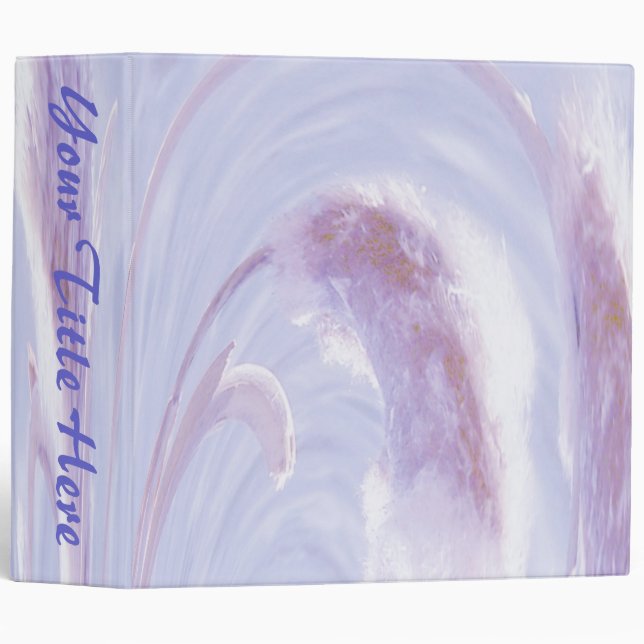 Cattails Binder - Periwinkle (Front/Spine)
