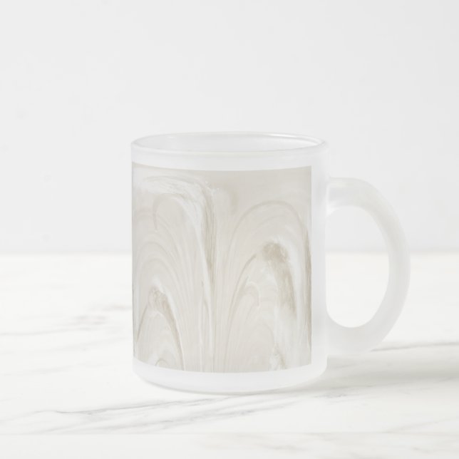 Cattails Glass Mug - Abstract (Right)