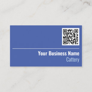 Cattery Cat Care QR Code Business Card