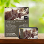 Cattery, Pet Boarding Service, Advertising Flyer<br><div class="desc">Cattery,  Pet Boarding Service,  Advertising Flyer by The Business Card Store.</div>