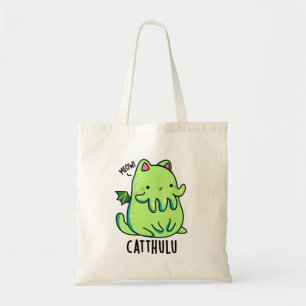 Catthulu Funny Cthulhu Cat Pun Tote Bag