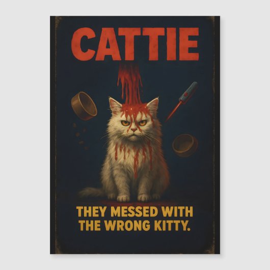 CATTIE – Funny Horror Cat Parody (Front)