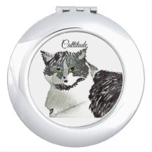 Cattitude Black & White Cat