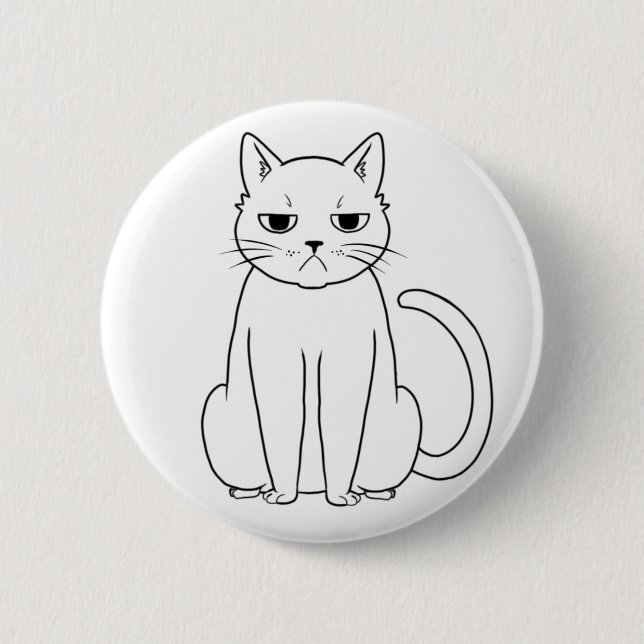 Cattitude Button (Front)