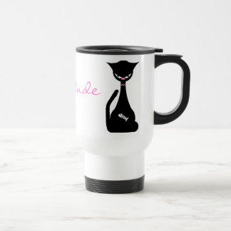 Cattitude Cat lovers Travel Mug