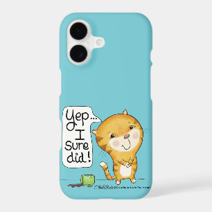 Cattitude- Cat Spills Coffee iPhone 17 Case