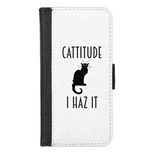Cattitude _ I Haz It iPhone 87 Wallet Case