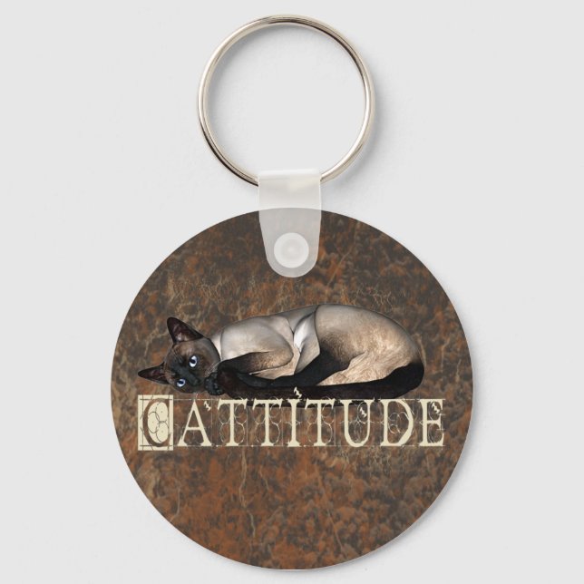Cattitude Keychain (Front)