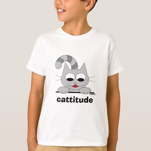Cattitude Original Cat Lover T_Shirt