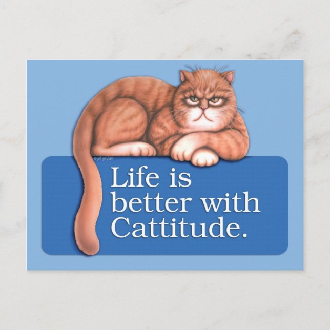 Cattitude Postcard (Front)