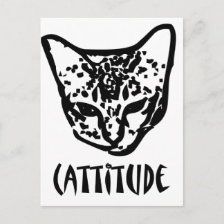 Cattitude Postcard