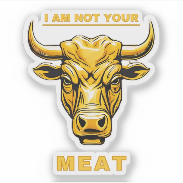 Cattle are not food sticker (Front)