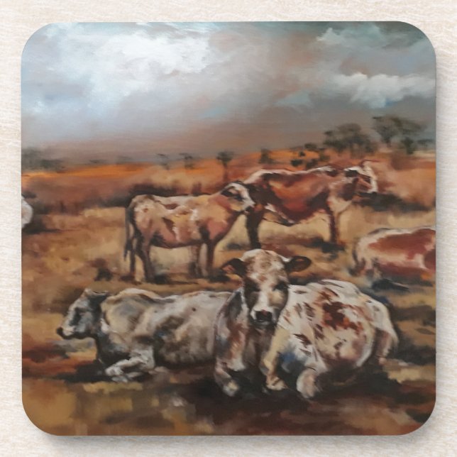 Cattle Beverage Coaster (Front)