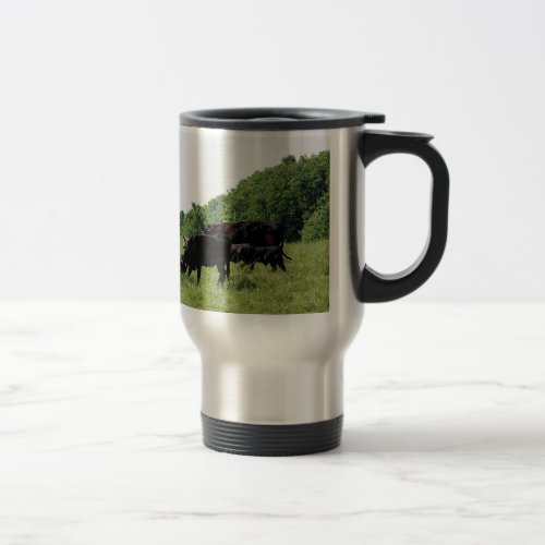 Cattle Black Angus Travel Mug