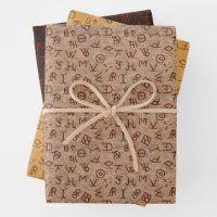 Cattle Brands Wrapping Paper