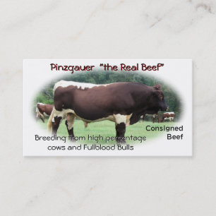 Cattle Business Card- customize & add your photo Card