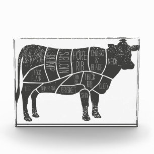 Cattle Butcher Chart Acrylic Award