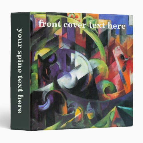 Cattle by Franz Marc Vintage Abstract Fine Art Binder