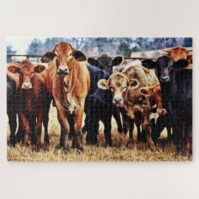 Cattle Color Variety Giant Puzzle (Horizontal)