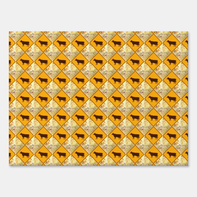 cattle crossing sign (Front)