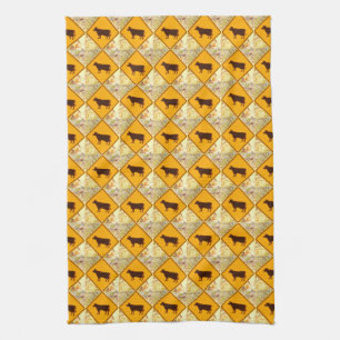 cattle crossing towel