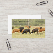 Cattle Dairy Farmer Business Card