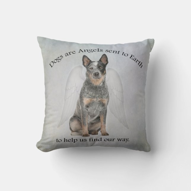Cattle Dog Angel Pillow (Front)