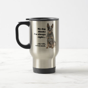 Cattle Dog v Wife Travel Mug
