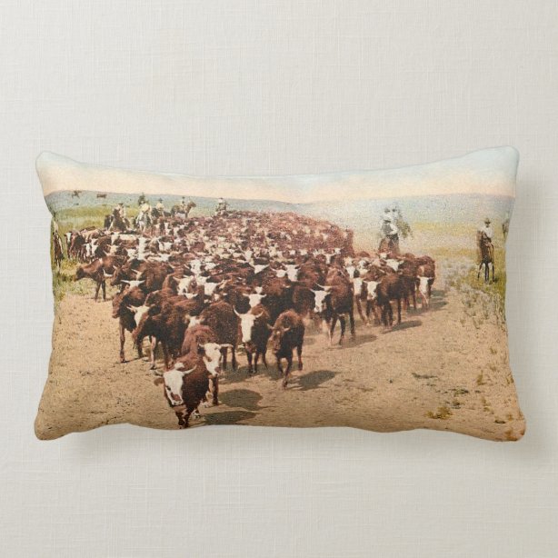 cow lumbar pillow