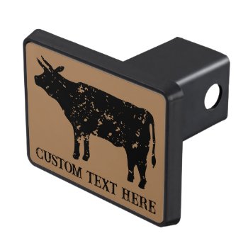 Cattle Farm Trailer Hitch Cover With Cow Logo by cookinggifts at Zazzle