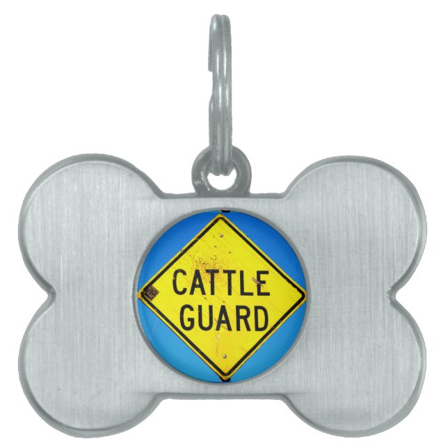 cattle guard pet tag (Front)