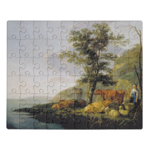 Cattle near a River  Aelbert Cuyp   Jigsaw Puzzle