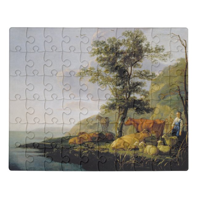 Cattle near a River  Aelbert Cuyp   Jigsaw Puzzle (Puzzle Horizontal)