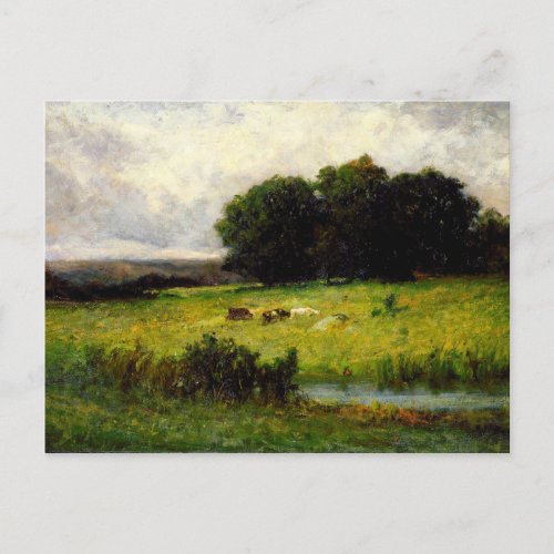 Cattle Near Stream _ Edward Mitchell Bannister  Postcard