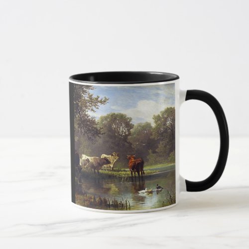 Cattle on the Pond Classic Art Mug