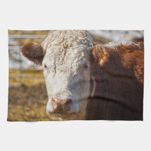 Cattle Ranch Bovine Design Kitchen Towel