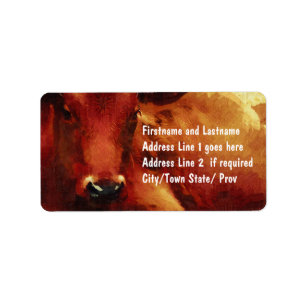 Cattle Rancher, Butcher or Beef Feedlot Label