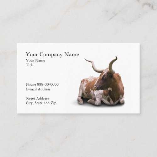 Cattle Rancher Farmer  Business Card